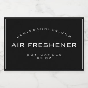 Minimalistische Schwarz-weiße Border Simple Style  Lebensmitteletikett