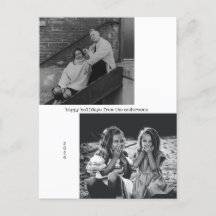 Minimalistische Schwarz-weiße Typografie Foto Weih