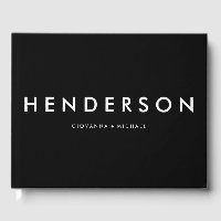 Minimalistische Schwarze Hochzeit