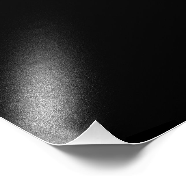 Minimalistische schwarze Katzensilhouette Fotodruck (Ecke)