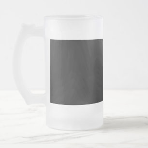 Minimalistische schwarze Katzensilhouette Mattglas Bierglas
