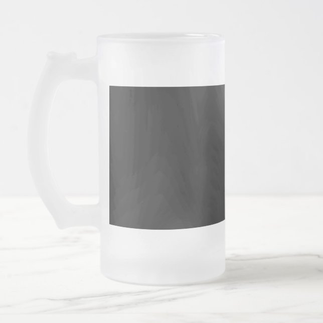 Minimalistische schwarze Katzensilhouette Mattglas Bierglas (Links)