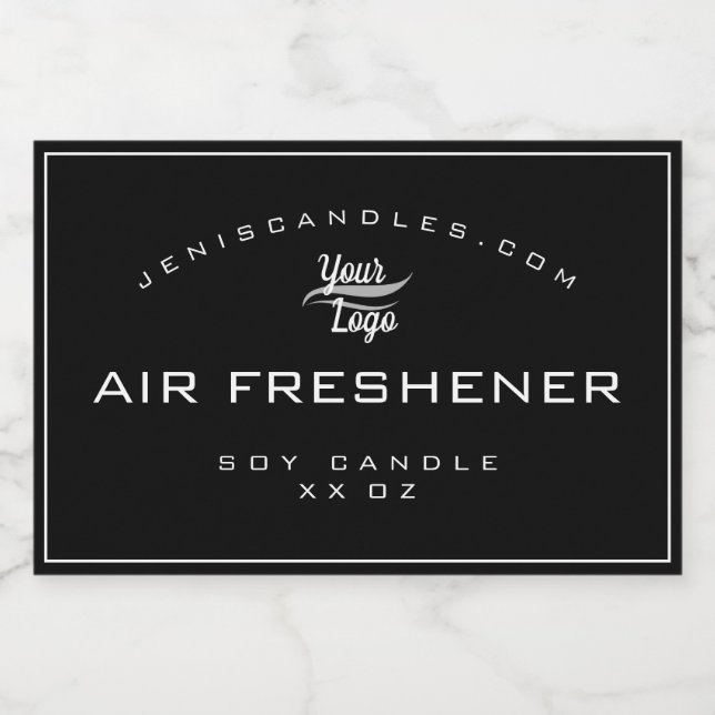 Minimalistische Schwarze Logovorlage Einfache Stil Lebensmitteletikett (Einzelnes Label)