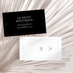 Minimalistische schwarze Mode-Anzeige mit veränder