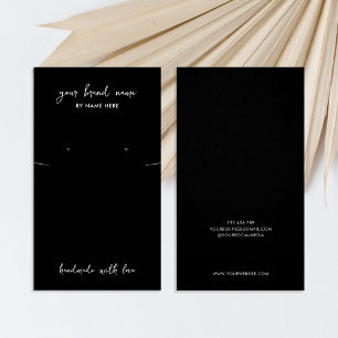 Minimalistische schwarze Schmuckkollektion