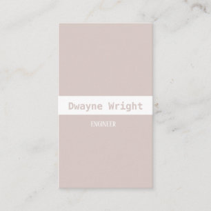 Minimalistische Schwarzweiß-Visitenkarte Visitenkarte