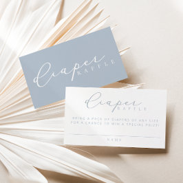 Minimalistische Script-Baby-Duschdusche Windeln Ra Platzkarte