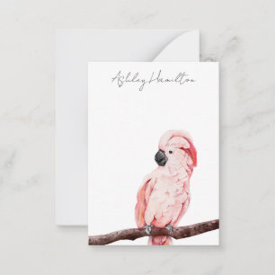 Minimalistische Script-Einfache Bird-Note-Karte Mitteilungskarte