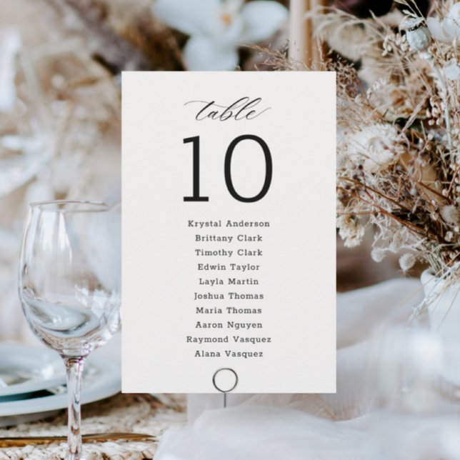 Minimalistische Script-Hochzeitkarte (Von Creator hochgeladen)