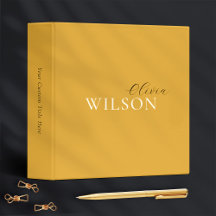 Minimalistische Script Typografie Mustard Yellow