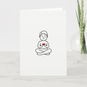 Minimalistische Selbstliebe-Karte Karte