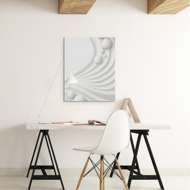 Minimalistische Serenity Spheres Stretched Canvas  Leinwanddruck (Von Creator hochgeladen)