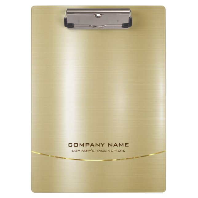 Minimalistische Shiny Imitate Gold Hintergrund 2 Klemmbrett (Vorderseite)