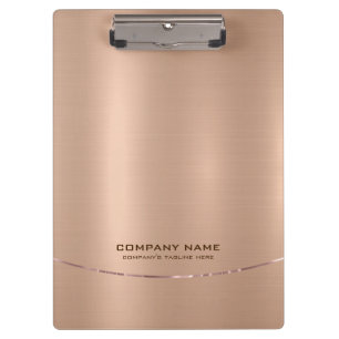 Minimalistische Shiny Imitate Rose-Gold Hintergrun Klemmbrett