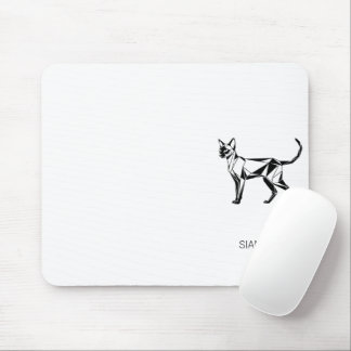 Minimalistische Siamkatze Geometrische Mauspad