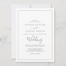 Minimalistische Silberhochzeit