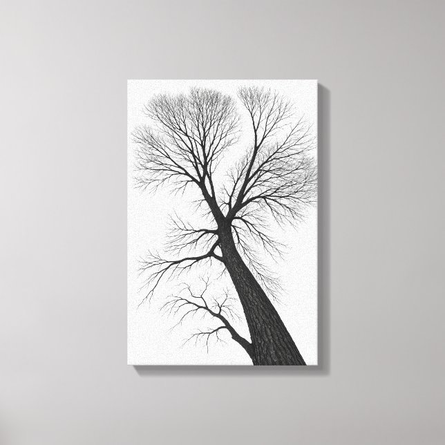 Minimalistische Silhouette Leinwanddruck (Vorderseite)