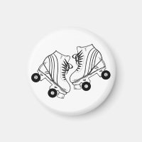 Minimalistische Skate mit schwarzen und weißen Rol