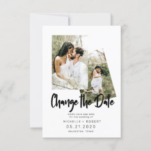 Minimalistische Skript zwei Foto ändern Datum Einladung