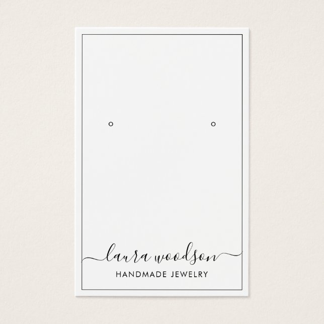 Minimalistische Skriptbezeichnung Typografie Borde (Vorderseite)