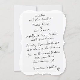 Minimalistische Skripthandschrift Schriftliche Typ Einladung