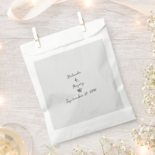 Minimalistische Skripthandschrift Schriftliche Typ Geschenktütchen
