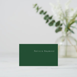 Minimalistische Smaragdgrüne Karte mit modernem Sc