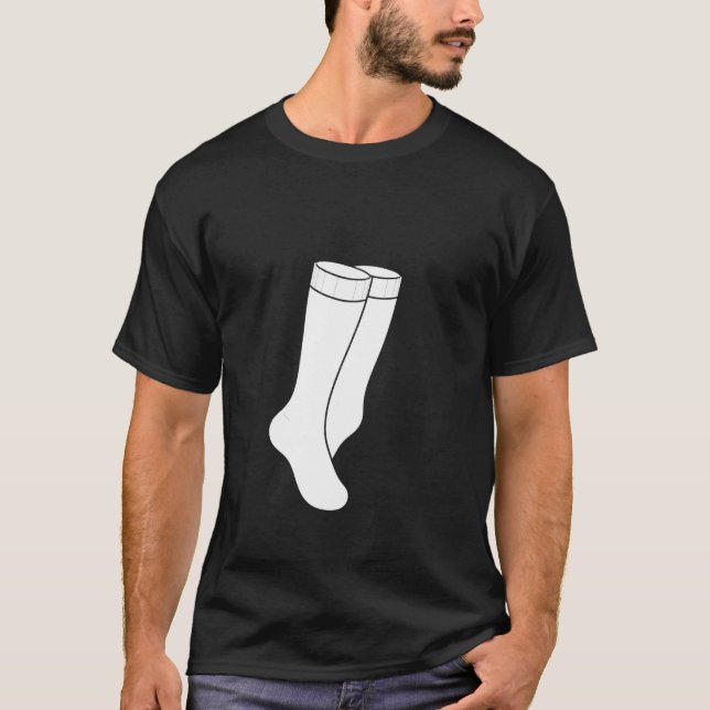 Minimalistische Socke T-Shirt (Vorderseite)
