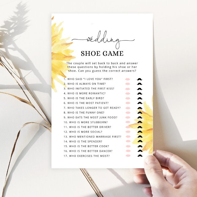 Minimalistische Sonnenblume Das Hochzeitsschuhspie (Von Creator hochgeladen)