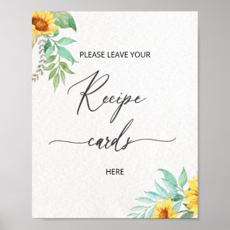 Minimalistische Sonnenblume verlasse hier Ihre Rez Poster
