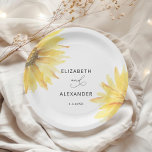 Minimalistische Sonnenblumenhochzeit Pappteller<br><div class="desc">Minimalistische Sonnenblumen Hochzeit Papier Teller Matching Artikel sind verfügbar.</div>
