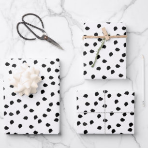 Minimalistische Spots Einfach Moderner Niedlicher  Geschenkpapier Set