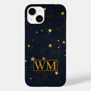 Minimalistische Starry Night Sky Initials Case-Mate iPhone 14 Hülle