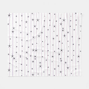 Minimalistische Sternen-Fleece-Decke Fleecedecke