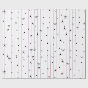 Minimalistische Sternen Geschenkpapier