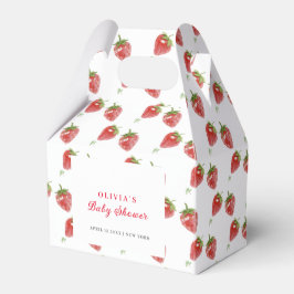 Minimalistische Strawberry Sweet Girl Baby Dusche Geschenkschachtel