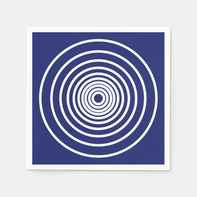 Minimalistische Streifen Serviette (Vorderseite)