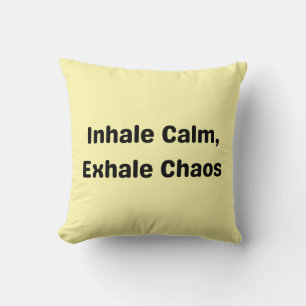 Minimalistische Stressentlastung Kissen – Atme Ruh