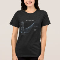 Minimalistische Struktur-Linienkunst-T-Shirt