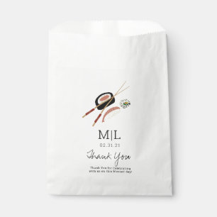 Minimalistische Sushi-Rollen-Haschischn Geschenktütchen