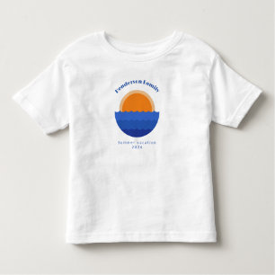 Minimalistische Szene des Sonnenuntergangs im Ozea Kleinkind T-shirt