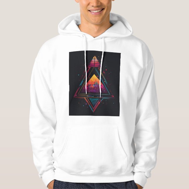 Minimalistische T - Shirt-Design Hoodie (Vorderseite)