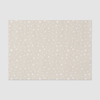 Minimalistische Tan-künstlerische Punkte Seidenpapier