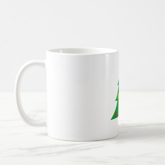 Minimalistische Tannenbaum-Tasse - Moderner abstra Kaffeetasse (Links)