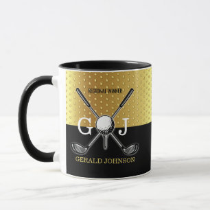 Minimalistische Tasse für die elegante Golf Monogr