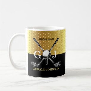 Minimalistische Tasse für die elegante Golf Monogr