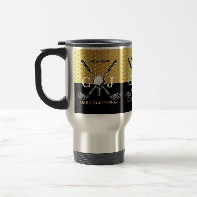 Minimalistische Tasse für die elegante Golf Monogr (Links)