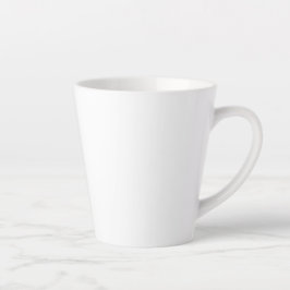 Minimalistische Tasse mit weißem Latte - individue