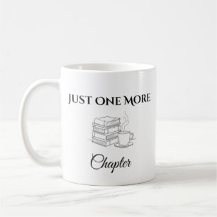 Minimalistische Tasse 'Nur noch ein Kapitel' Buch