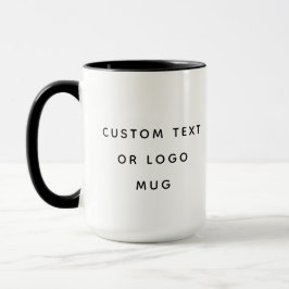 Minimalistische Tasse von benutzerdefinierten Text